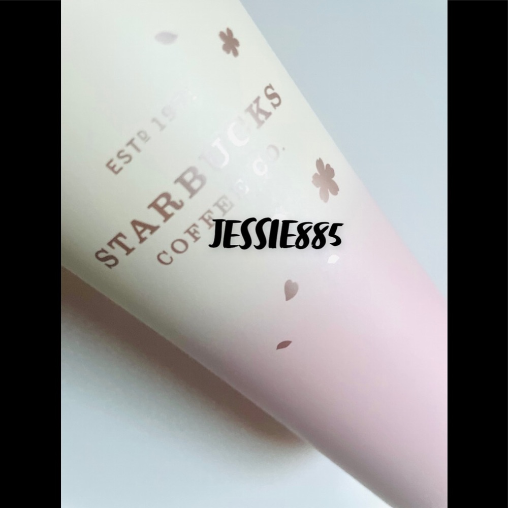 STARBUCKS Floral Sakura Matte Pink & White Gradient Ombre 🌸 rose gold print - Picture 4 of 4